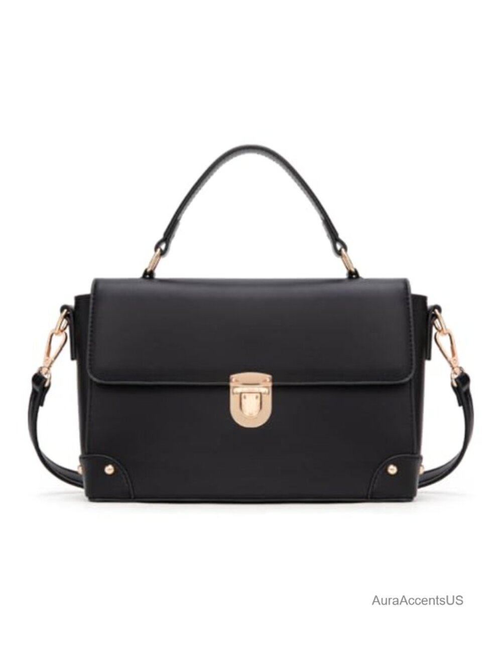 Vegan Leather Top Handle Purse Women Crossbody Shoulder Handbag Satchel